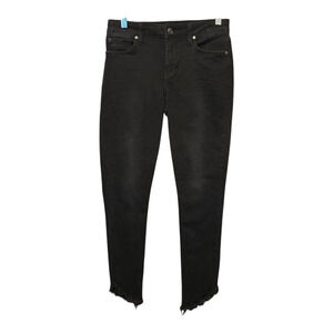 Joes Jeans Womens Size 28 Black Flawless The Icon Mid-Rise Skinny Ankle Grunge